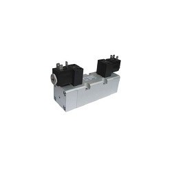 Electroventil ISO3, 5/3, centrul inschis, cu doua bobine