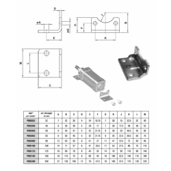 Talpa fixare cilindru pneumatic