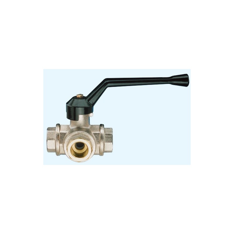 3300 T Robinet manual 3/2 T alama, -20 - 160 C, PTFE, sfera alama