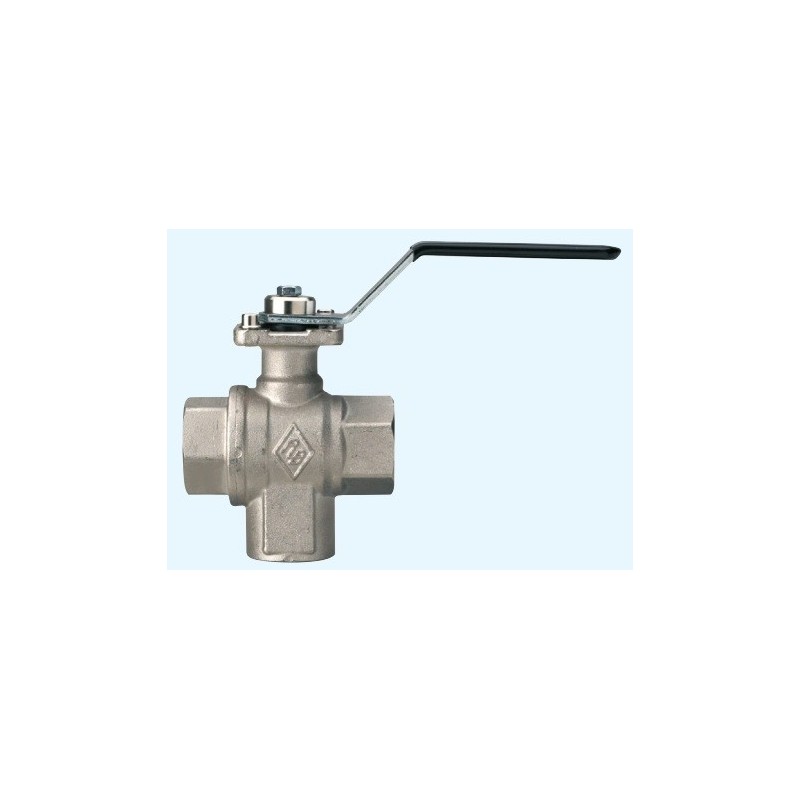 3110 T Robinet actuator 3/2 T alama 120C, PTFE, sfera alama, ISO 5211