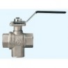 3110 T Robinet actuator 3/2 T alama 120C, PTFE, sfera alama, ISO 5211