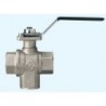 3210 L Robinet actuator 3/2 L alama 120 C, PTFE, PTFE, sfera alama, ISO 5211