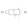 Ventil 3/2, bistabil, actionat pneumatic, revenire arc, presiune actionare 0.3bar