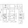 Ventil 3/2, bistabil, actionat pneumatic, revenire arc, presiune actionare 0.3bar
