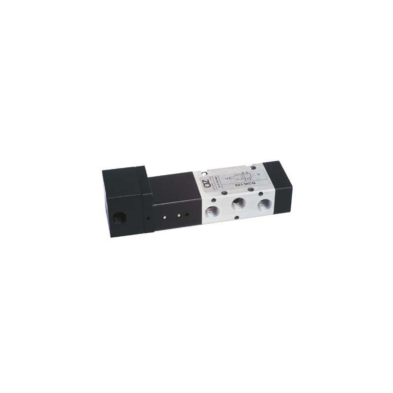Ventil 5/2, bistabil, actionat pneumatic, revenire arc, presiune minima de actionare 0.3bar
