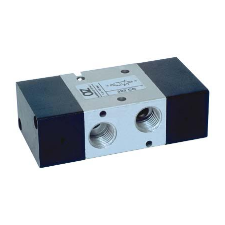 Ventil 3/2, bistabil, actionat pneumatic, revenire pneumatica