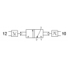 Ventil 3/2, comanda pneumatica cu element logic SAU Integrat