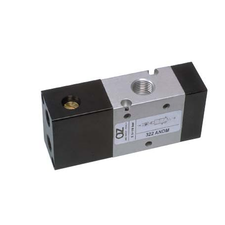 Ventil 3/2, comanda pneumatica cu element integrat SI, revenire arc