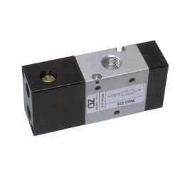 Ventil 3/2, comanda pneumatica cu element logic integrat SAU, revenire arc