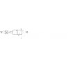 Ventil 3/2, comanda pneumatica cu element logic integrat SAU, revenire arc
