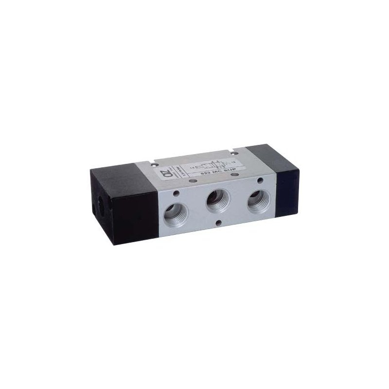Ventil 5/2, bistabil, actionat pneumatic superior, revenire arc