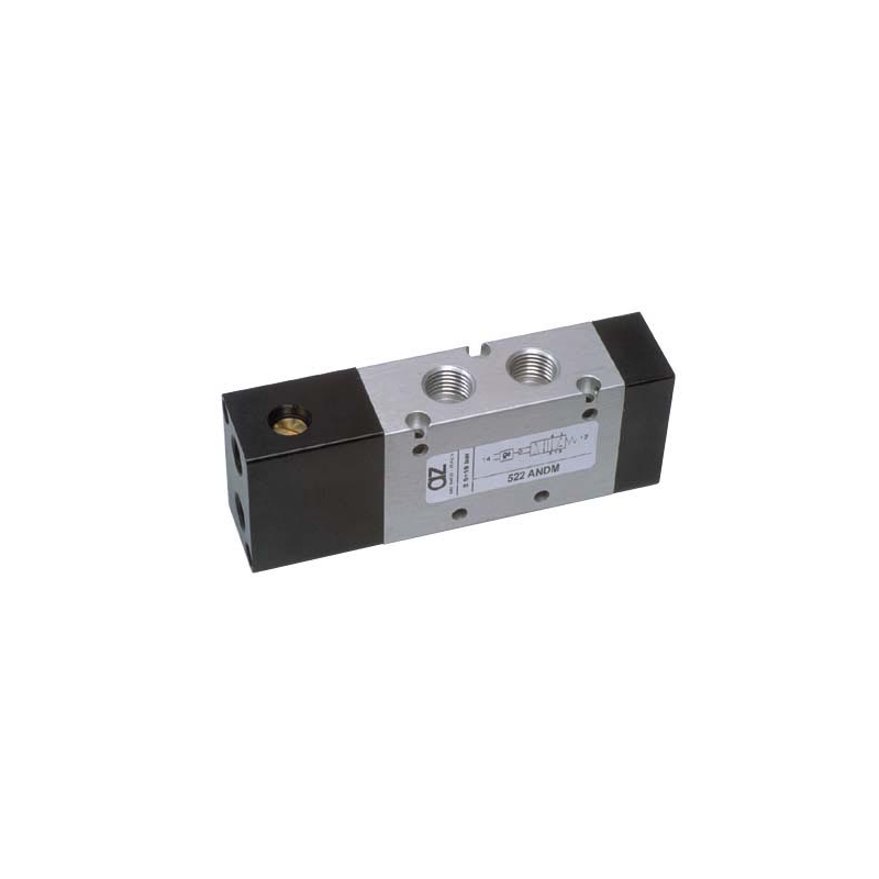 Ventil 5/2, bistabil, element logic SI integrat, revenire cu arc