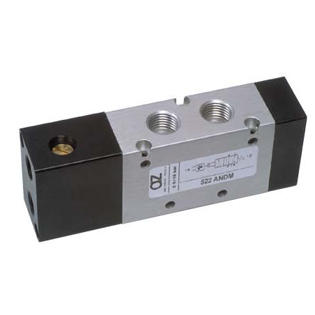 Ventil 5/2, bistabil, element logic SI integrat, revenire cu arc