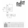Suport pentru element de fixare lateral pivotant cilindru pneumatic