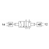 Ventil 5/2, comanda dubla pneumatica cu element logic ,,SI" integrat