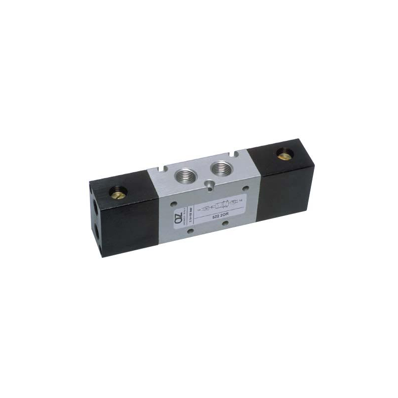 Ventil 5/2, comanda dubla pneutatica cu element logic ''SAU" integrat