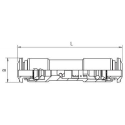 Supapa unisens push-in metalica