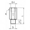 Supapa unisens metalica cu filet interior-exterior
