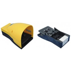 Pedala pneumatica cu valva 5/2, alimentare aer G1/4, cu protectie