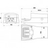 Pedala pneumatica cu valva 5/2, alimentare aer G1/4, fara protectie