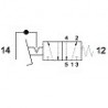 Pedala pneumatica cu valva 5/2, alimentare aer G1/4, cu protectie, valva in interior