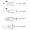 Pedala pneumatica cu valva 5/2, alimentare aer G1/4, cu protectie, valva in interior