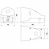 Pedala pneumatica cu valva 5/2, alimentare aer G1/4, cu protectie, valva in interior