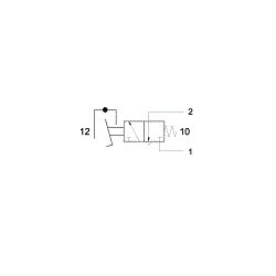 Pedala pneumatica cu valva 3/2 NC, alimentare aer tub ø4, cu protectie si siguranta