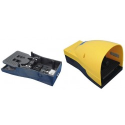 Pedala pneumatica cu valva 3/2 NC, alimentare aer tub ø4, cu protectie si siguranta