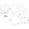 Pedala pneumatica cu valva 3/2 NC, alimentare aer tub ø4, cu protectie si siguranta