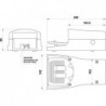 Pedala pneumatica cu valva 3/2, alimentare aer tub ø4, fara protectie