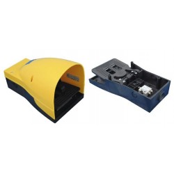 Pedala pneumatica cu valva 3/2, alimentare aer tub ø4, cu protectie, valva incorporata