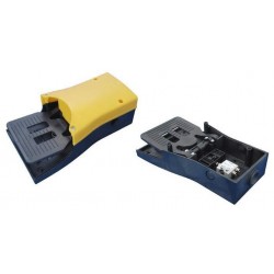 Pedala pneumatica cu valva 3/2, alimentare aer tub ø4, fara protectie, valva incorporata cu siguranta de blocare