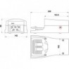 Pedala pneumatica cu valva 5/2, alimentare aer G1/4, fara protectie, BUTON RESET