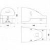 Pedala pneumatica cu valva 3/2, alimentare aer G1/4, cu protectie, debit progresiv