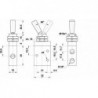 Ventil manual 3/2, alimentare aer G1/8, bistabil