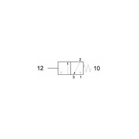 Ventil manual 3/2,alimentare aer G1/8, maneta omnidirectionala
