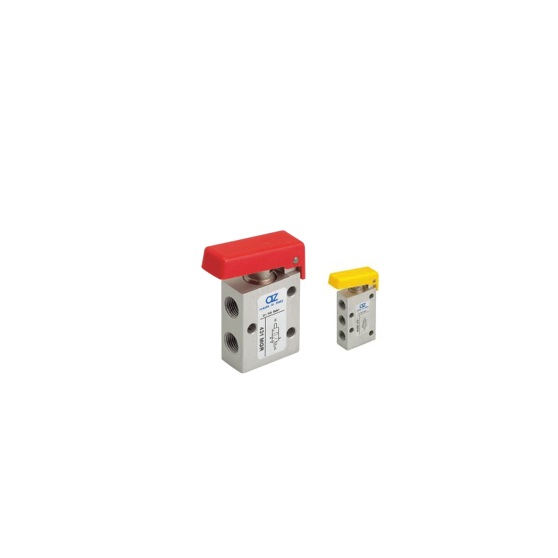 Ventil manual 3/2, alimentare aer G1/8,cu parghie