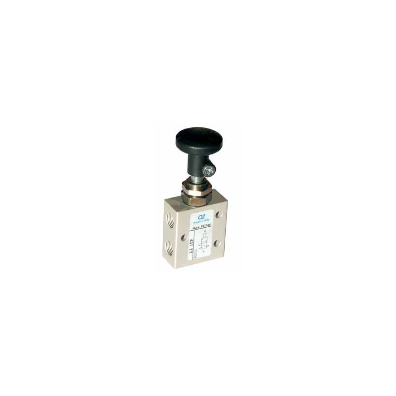 Ventil manual 3/2,alimentare aer G1/8, revenire arc