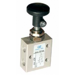 Ventil manual 3/2,alimentare aer G1/8, revenire arc
