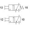 Ventil manual 3/2,alimentare aer G1/8, revenire arc