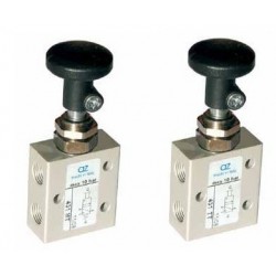 Ventil manual 3/2,alimentare aer G1/8, revenire arc