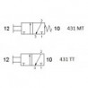 Ventil manual 3/2,alimentare aer G1/8, revenire arc