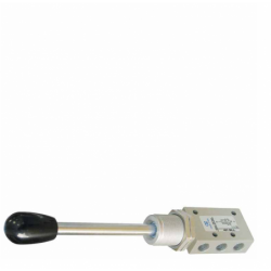 Ventil manual 5/2, alimentare aer G1/8, maneta omnidirectionala