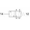 Ventil manual 5/2, alimentare aer G1/8, maneta omnidirectionala