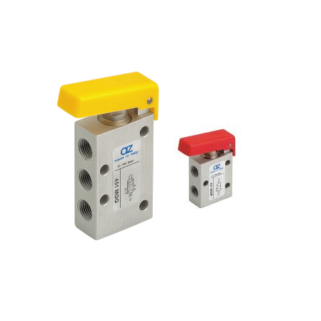 Ventil manual 5/2, alimentare aer G1/8, actionare maneta