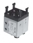 Microvalva 5/3 centru sub presiune push-in Ø4