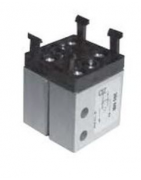 Microvalva 5/3 centru sub presiune filet M5